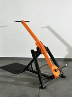 Máquina de Remo para Ejercicios de Brazos con Pesas Libres para Entrenamiento de Fuerza y Fitness en Gimnasio, Barra para Ejercicios de Tríceps de Pie
