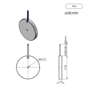 Électroaimant circulaire Landa H7009, capacité <span class=keywords><strong>de</strong></span> <span class=keywords><strong>levage</strong></span> <span class=keywords><strong>de</strong></span> <span class=keywords><strong>250</strong></span> N, <span class=keywords><strong>aimant</strong></span> avec garantie d'un an, 12 V 24 V CC, élévateur magnétique - Product Image 6
