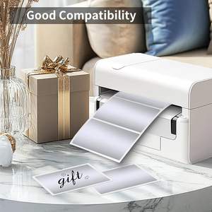 Etiqueta de Papel Térmico Directo Personalizada Autoadhesiva, Forma Oblonga, para Supermercado, Rollo de Etiquetas de Código de Barras, Precio de Fábrica - Product Image 3