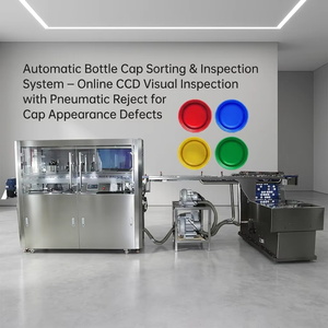 Máquina de Inspección de Tapas de Botellas Automática de Alta Velocidad BMG con Visión CCD, Alimentador Vibratorio y Rechazo Automático de Defectos (Manchas) - Product Image 2