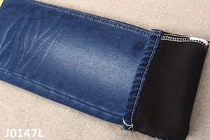 Chất lượng cao cotton jeans vải mặt sau peached vải denim nặng trọng lượng mùa đông - Product Image 5