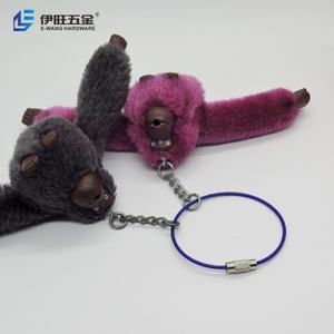 YIWANG Llavero Azul Oscuro con Cable de Acero Inoxidable y Etiqueta para Equipaje - Product Image 5