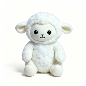Peluche agneau personnalisée, blanche, adorable jouet agneau, peluche mouton moelleuse, poupée agneau de la ferme, animal en peluche mouton - Product Image 2