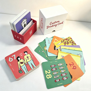 <span class=keywords><strong>Jeu</strong></span> de cartes à thème <span class=keywords><strong>vin</strong></span> pour adultes, <span class=keywords><strong>jeu</strong></span> de société avec boîte, pour couples et amis, lot de 3 jeux de cartes amusants et portables - Product Image 1
