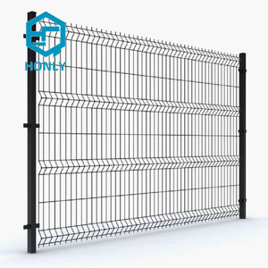 Thân thiện với môi trường 3D cong hàng rào sắt tấm PVC khung ngoài trời Vườn an ninh dây lưới chống leo lên hàng rào cổng 6-10ft chiều cao - Product Image 6