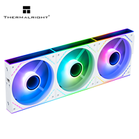 Venta al por mayor de ventiladores Thermalright TL-M12QW-S X3 blancos de 120 mm para chasis, ventiladores de plástico