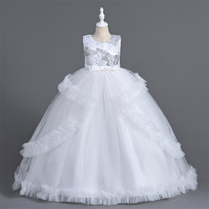 青少年花童礼服公主伴娘舞会晚礼服儿童选美婚礼公主派对仪式 12 13 - Product Image 2