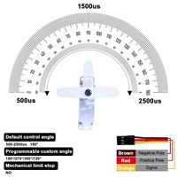 Servo Digital Delgado PTK 7308Plus MG-D HV con Engranajes Metálicos de Aluminio CNC Sin Núcleo 6.5kg 0.060s 3.8V-8.4V para Planeadores DLG F5B F5L F3K