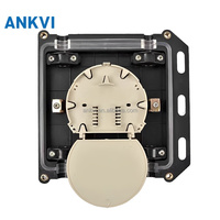 Kotak Sambungan Kabel Serat Optik Horizontal Splice Closure XRT-011 Slim 24 Core IP65 ABS Mechanical Seal 2 IN 2 OUT