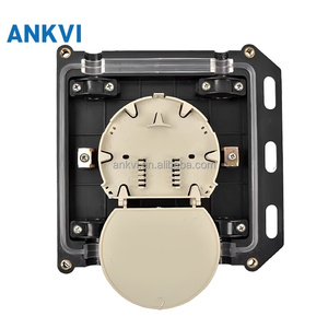 Boîtier de raccordement horizontal XRT-011 Slim pour câble à fibre optique 24 cœurs, étanchéité mécanique IP65 ABS, 2 entrées 2 sorties - Product Image 3