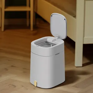 Cubo de basura sin contacto Sanbei, cubo de basura inteligente, cubo de basura automático, cubo de basura eléctrico con Sensor, cubo de basura inteligente