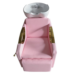 Sillón Lavacabezas Rosa para Salón de Belleza, Unidad de Lavado de Cabello para Peluquería - Product Image 2