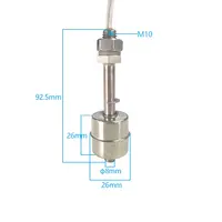 0-110Vステンレス鋼水フロートスイッチレベルスイッチレベルセンサー加湿器用M10スレッド給水塔キッチン機器