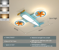 Lampe de plafond en forme d'avion pour chambre d'enfant, chambre de garçon, lustre LED en fer moderne, modèle d'hélicoptère de combat Avatar, éclairage de chambre