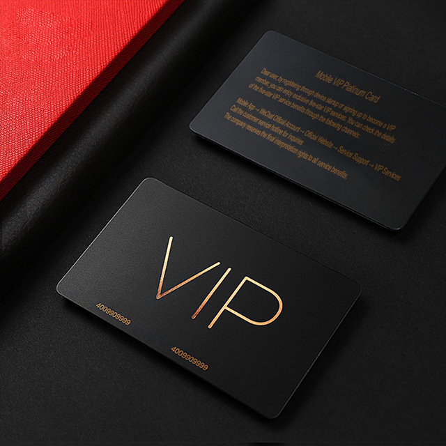 Customizable NFC Business Cards with 213/215/216 RFID Chip Contactless Matte Metal Mirror Gold NFC Interface