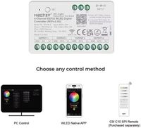 Contrôleur LED SPI DMX 5-en-1 MiBOXER SPIW5-4 WiFi RF 2.4G pour bande LED adressable CE