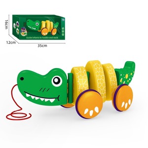 Giocattolo Animale da Tirare a Domicilio: Coccodrillo, Camaleonte, Triceratopo con Corpo Ondeggiante - Regalo Educativo per la Prima Infanzia - Product Image 5
