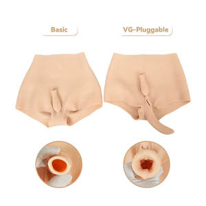 S-XL Gaybroeken Sissy Realistische siliconen slipjes Sexy Fade Vagina voor Crossdresser Transgender Shemale Cosplay Drag Queen - Product Image 5