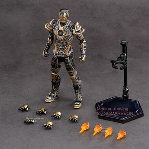 Nuove Action figure MK41 scheletro nero 7 pollici mobili giunti in ferro da uomo genuino meraviglia regalo in plastica 1:8 modello giocattolo età 14 + - Product Image 6