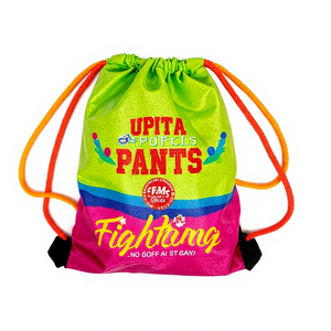 Sports Promotional Polyester Drawstring Bag with Enhanced Durability
