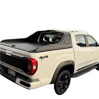 Accessoires pour camions : Couvre-benne de camion en alliage d'aluminium, télescopique, électrique, automatique, rétractable, noir, enroulable, sans perçage