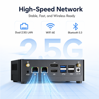 Mini PC Core I9 13900H DDR5 64 Go Max Double SSD NVMe M.2 WiFi 6E Double LAN 2.5G USB4 Triple 4K Ordinateur de Bureau pour Distributeur