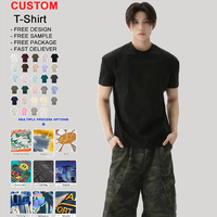 T-shirt pour homme de qualité supérieure, 100% coton, logo personnalisé, impression sérigraphique, motif uni, écologique, séchage rapide, coupe ample