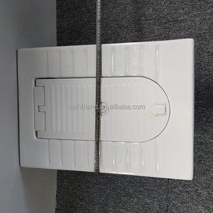 Chất lượng cao màu trắng sàn gốm gắn nhà vệ sinh <span class=keywords><strong>WC</strong></span> <span class=keywords><strong>Pan</strong></span> với bìa tiết kiệm không gian ngồi xổm <span class=keywords><strong>Pan</strong></span> - Product Image 5