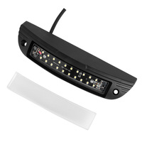 Feux de remorque LED 12V à boîtier noir, éclairage intérieur de plafond, feux de stationnement pour remorque, LED 12 pouces, boîtier noir, camping, IP68