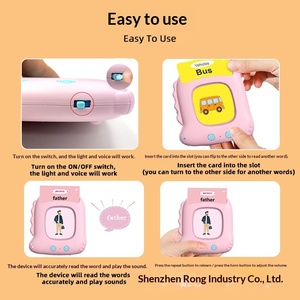 Machine d'apprentissage par insertion de cartes pour l'éducation précoce des enfants, machine d'éveil à l'anglais pour bébés, en forme de dessin animé, en plastique - Product Image 3