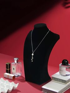 Présentoir de Colliers en Résine de Luxe Personnalisé, Buste Mannequin en Velours pour Bijoux, Vente en Gros - Product Image 6