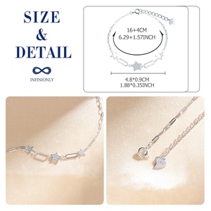 <span class=keywords><strong>Bracciale</strong></span> Charm italiano S925 <span class=keywords><strong>argento</strong></span> Full Sky Star <span class=keywords><strong>bracciale</strong></span> diamante pieno diamante - Product Image 4
