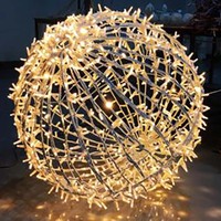 LED Big Christmas Lighted Sphere Balls Decor garden led outdoor 3d big round globe street ball motif light