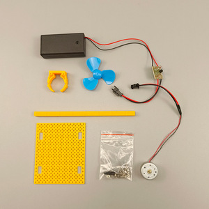 Kit de ventilador solar micro de plástico, juguete científico DIY para niños de 4 a 6 años con batería AAA - Product Image 3