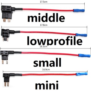Portafusibile per Auto piccolo personalizzato 12 AWG portafusibile automobilistico impermeabile resistente all'acqua con coperchio portafusibile automatico in linea - Product Image 2