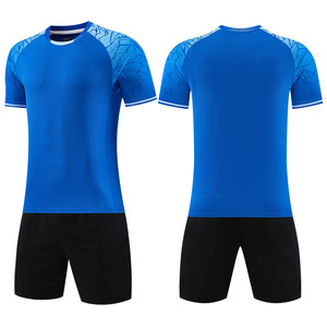 Set di Maglie da <span class=keywords><strong>Calcio</strong></span> OEM all'Ingrosso ad Asciugatura Rapida, Colore Unico, Numeri Stampati Personalizzati, Uniformi da Allenamento per Adulti a Manica Corta - Product Image 1