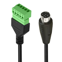 Reiner kupfer grüner 5p-Anschluss an Mini DIN 8Pin S-Video-Daten stromkabel