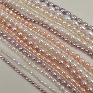 Perles d'eau douce naturelles en forme de mètre, 2-9 mm, rose clair intense, perles en vrac à trou traversant, pour la fabrication de bijoux faits main - Product Image 4