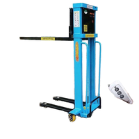 Vente chaude 0.5 tonnes chariot élévateur auto-élévateur marche Portable Semi-électrique auto-élévateur manuel charge de palette Walkie empileur Machine