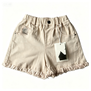 <span class=keywords><strong>Eleganti</strong></span> pantaloncini chino casual da ragazza, morbidi e traspiranti con decorazioni a fiocco in strass, perfetti per outfit primaverili ed estivi. - Product Image 5