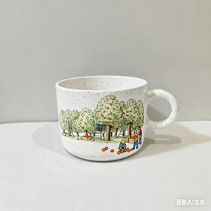 <span class=keywords><strong>Taza</strong></span> <span class=keywords><strong>de</strong></span> Café <span class=keywords><strong>de</strong></span> Cerámica Hecha a Mano <span class=keywords><strong>con</strong></span> <span class=keywords><strong>Diseño</strong></span> <span class=keywords><strong>de</strong></span> Manzana Pintado a Mano - <span class=keywords><strong>Taza</strong></span> <span class=keywords><strong>de</strong></span> Porcelana Personalizada para Regalos Navideños - Product Image 5