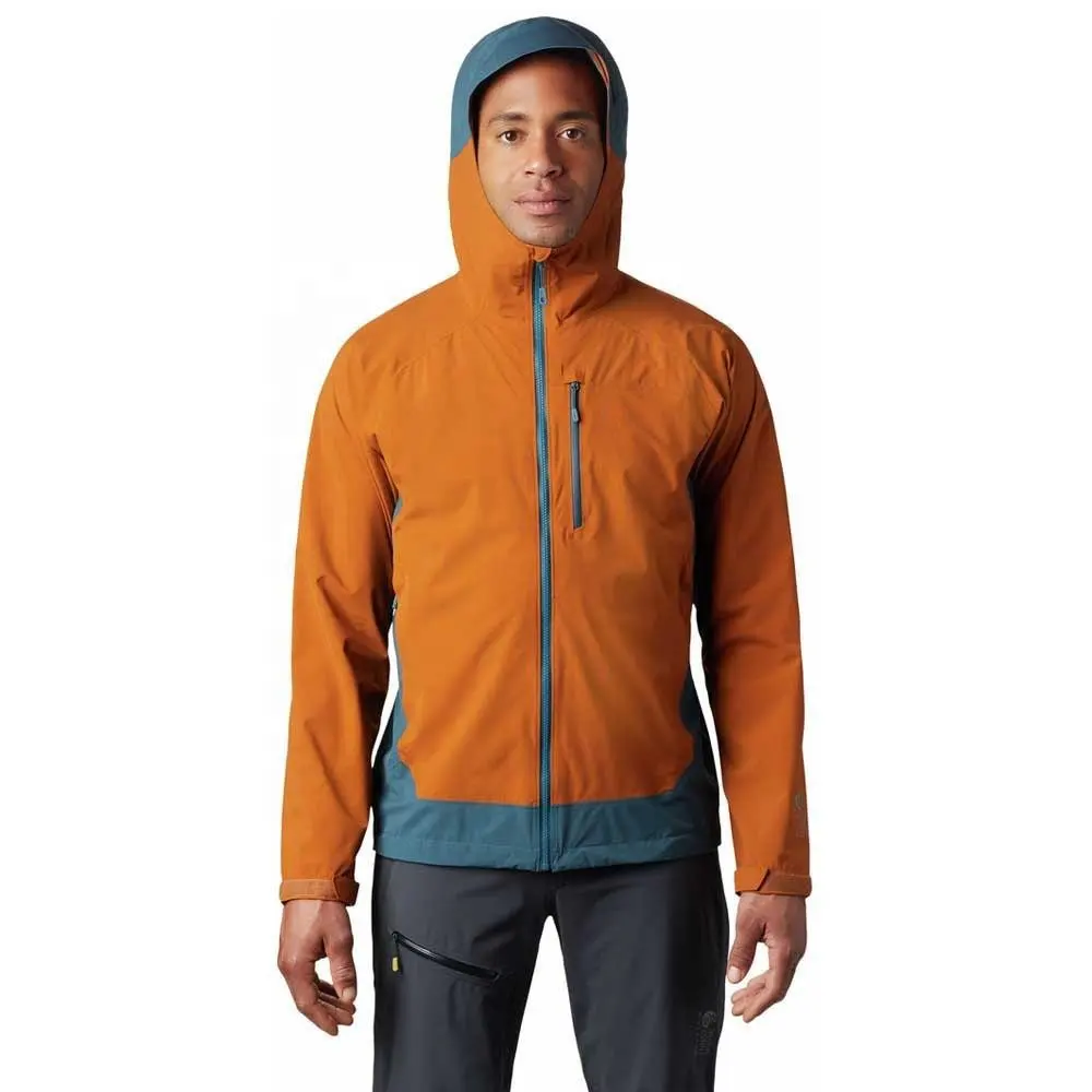 New arrival windbreaker colorful hiking riding full zip breathable sustainable rain coat men's 100% waterproof jacket