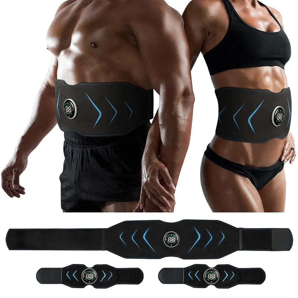10 mode 39 intensity Wireless TENS EMS muscle stimulator waist belt abdominal fitness body training ems slimming belt