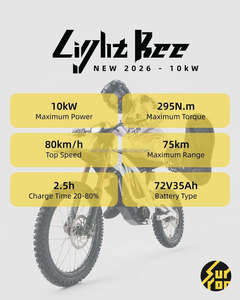 มอเตอร์ไซค์วิบากไฟฟ้า 72v Light X 35Ah Sur Ron Lbx Surron X สำหรับขับขี่ออฟโรด รุ่น Adventure E-Bike ความเร็วสูง - Product Image 6