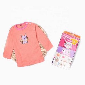 <span class=keywords><strong>Vêtements</strong></span> pour bébés filles printemps-automne, t-shirts rayés à manches longues, logo personnalisé - Product Image 6