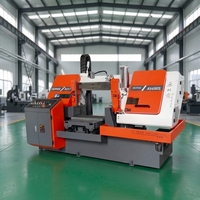Scie à ruban horizontale automatique AS430TL pour la découpe d'acier, avec moteur de 5,5 kW, engrenage, capacité de coupe 430x720 mm