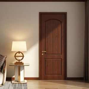 Porte intérieure en bois moderne personnalisée, imperméable, de style européen, en placage de bois, de qualité professionnelle, YALIG - Product Image 2