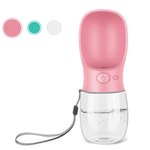 Perro de viaje de botella de agua de plástico plegable de perro gato bebiendo alimentador de agua portátil al aire libre para mascotas Puppy Bowl - Product Image 1