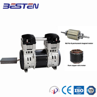 Compresseur d'air à piston sans huile DC 7 bar 1HP 750W Moteur sans balais à aimant permanent 12V Pompe à air montée sur véhicule Nouveau pour l'exploitation minière