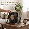 Wooden <b>Record</b> Rack Ironwood Combination Minimalist Design Adjustable Desktop CD Storage <b>Stand</b> - Product Image 4